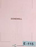 Donewell-Donewell 3000 PS and 7000 PS, Operation Programming & Parts Manual-3000 Series PS-7000 PS-01